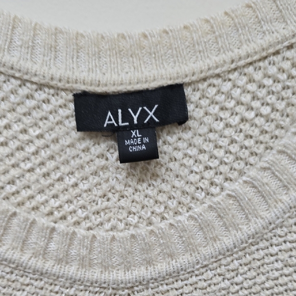 Alyx Crew Neck Sweater with Chevron Pattern - Size XL - Picture 4 of 6